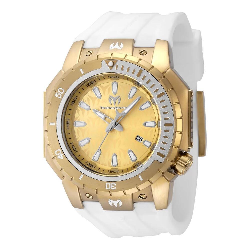 TechnoMarine TM Manta Quartz Gold Dial Watch